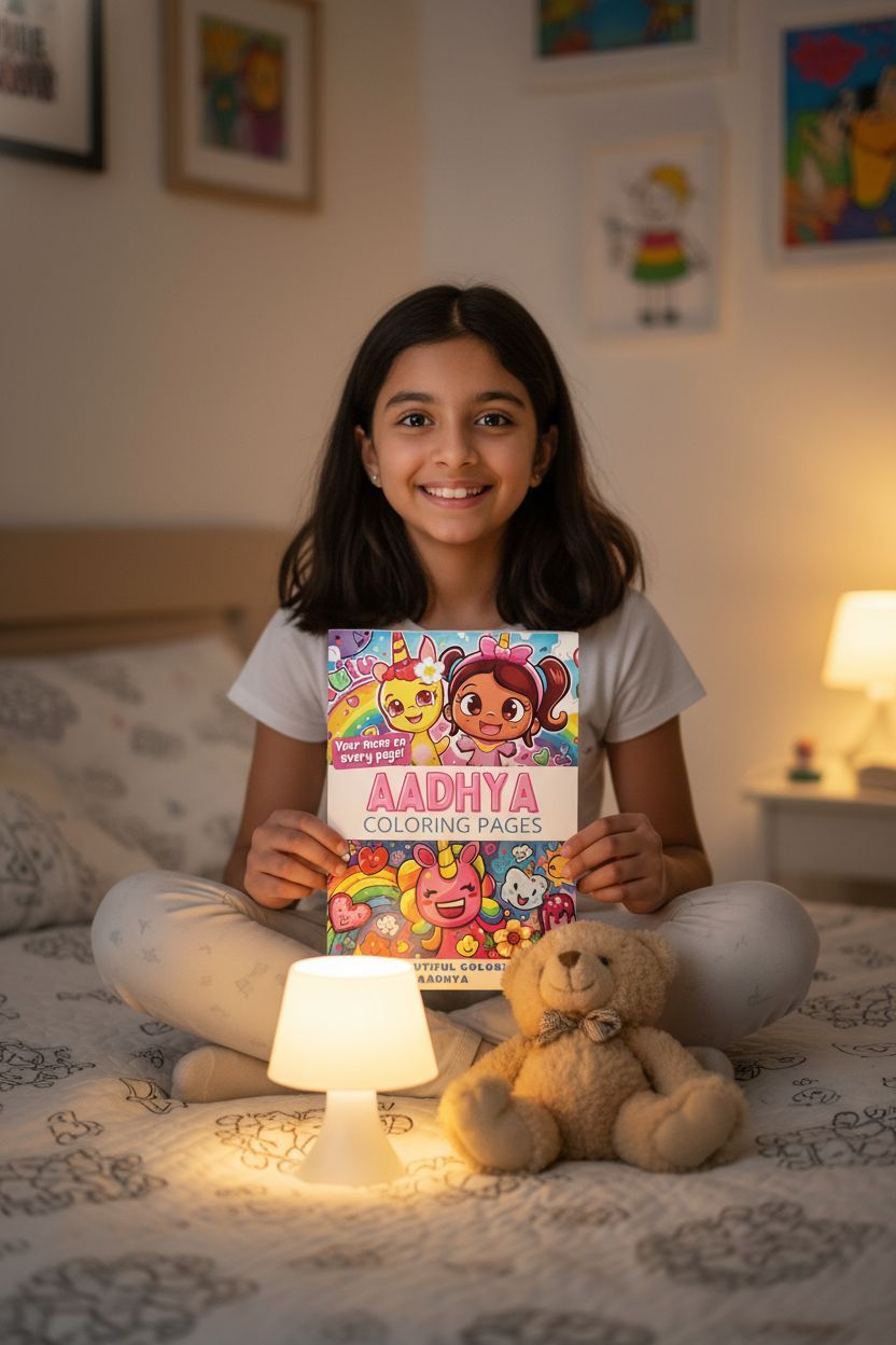 Aadhya personal coloring pages