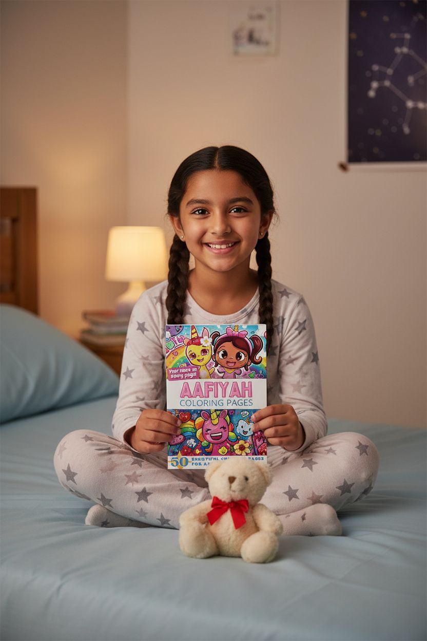 Aafiyah personal coloring pages