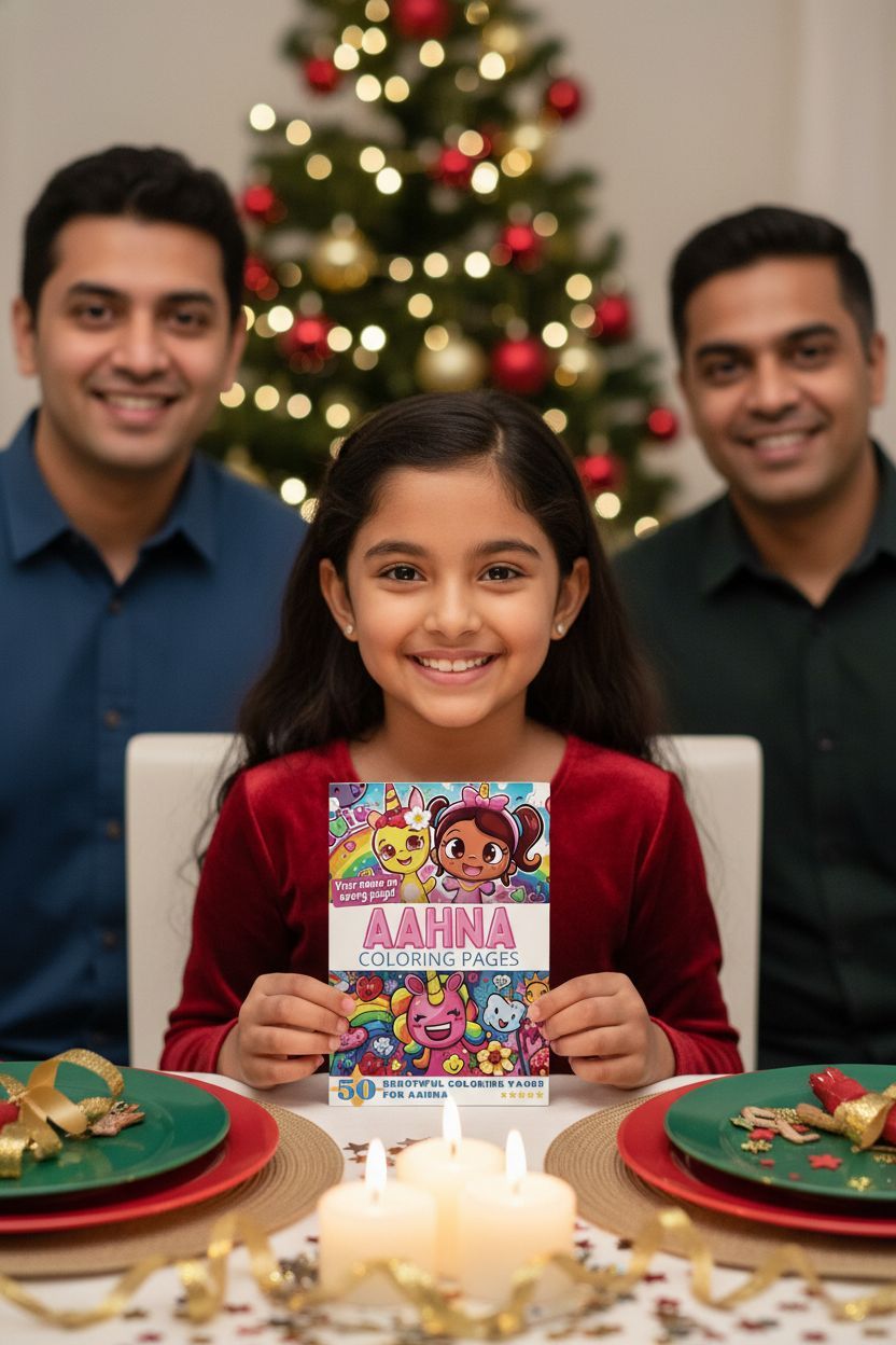 Aahna Christmas coloring pages gift
