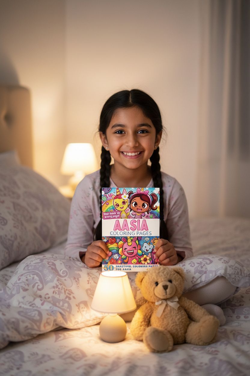 Aasia personal coloring pages