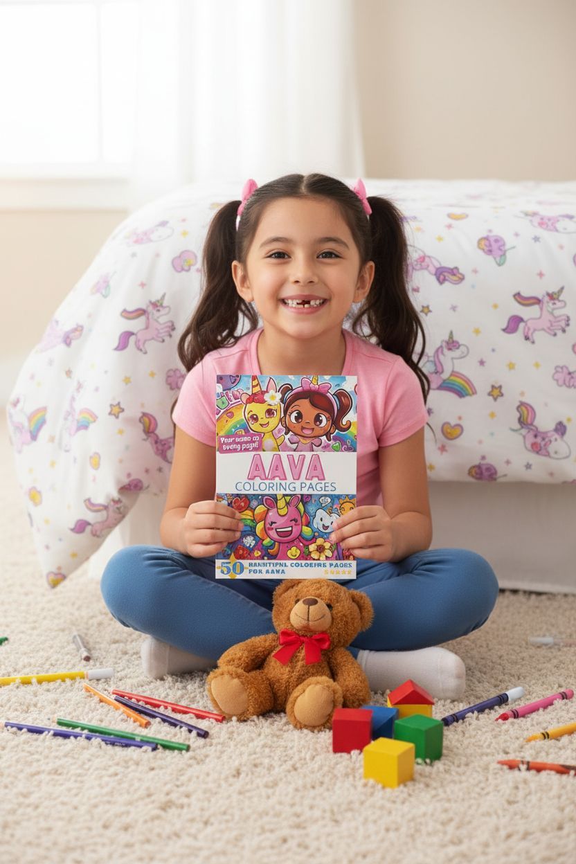 Aava personal coloring pages