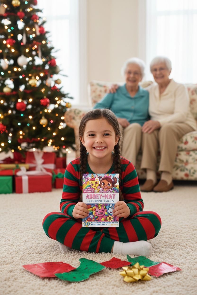 Abbey-May Christmas coloring pages gift