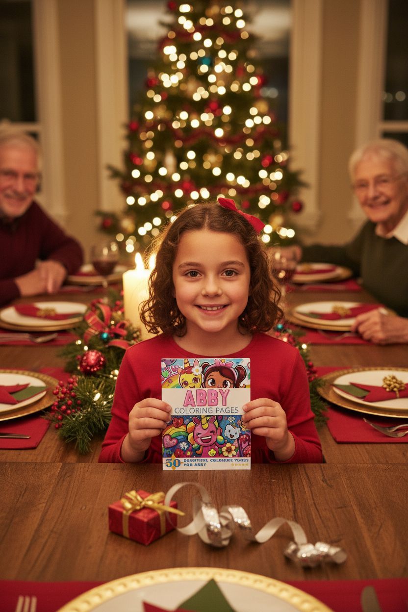 Abby Christmas coloring pages gift