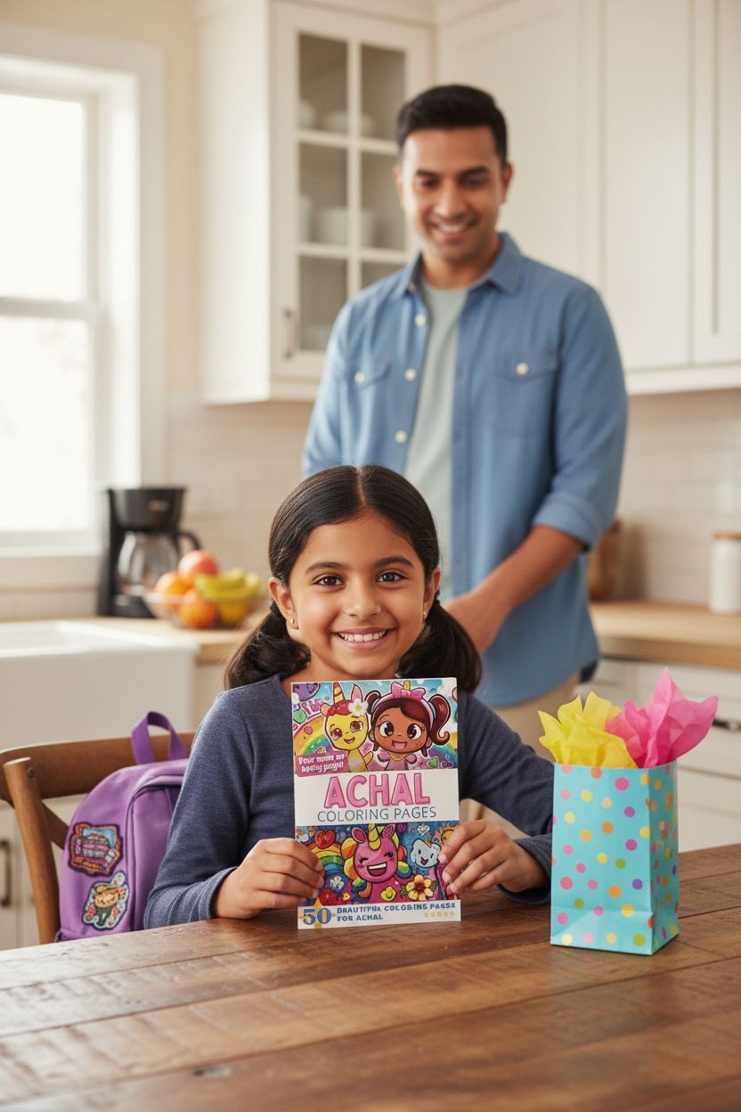 Achal coloring book in use