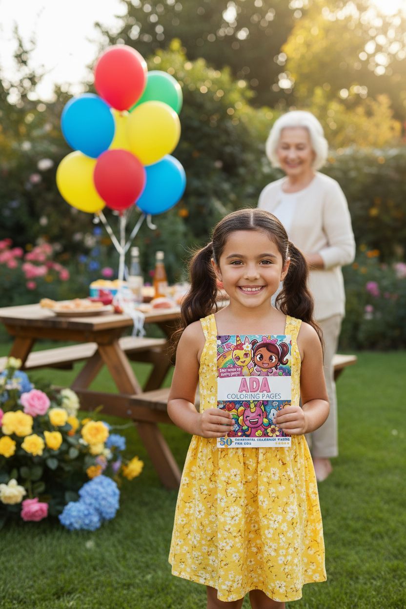 Ada coloring book in use