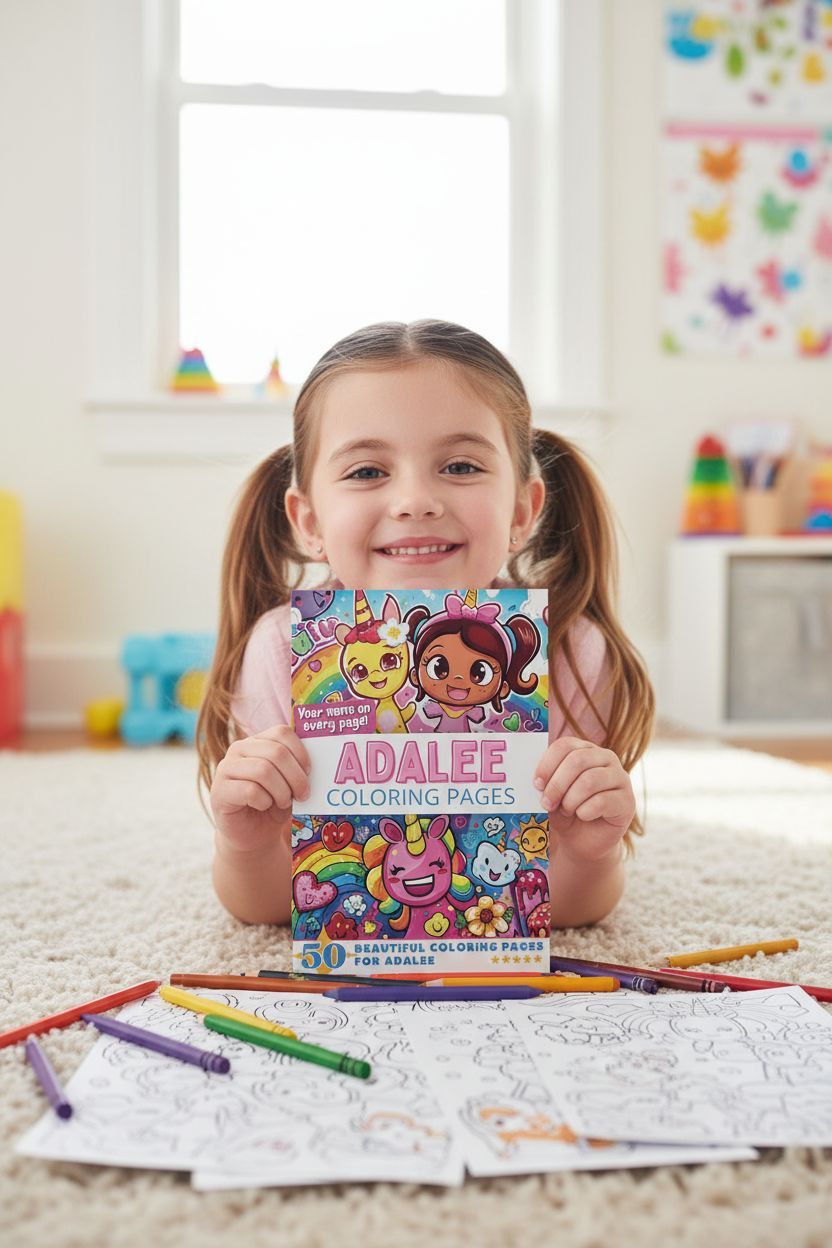 Adalee personal coloring pages