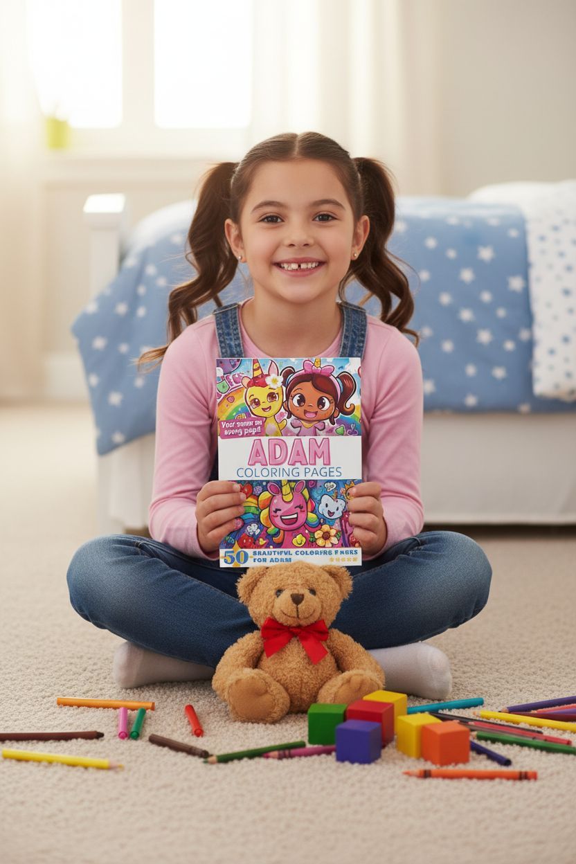 Adam personal coloring pages