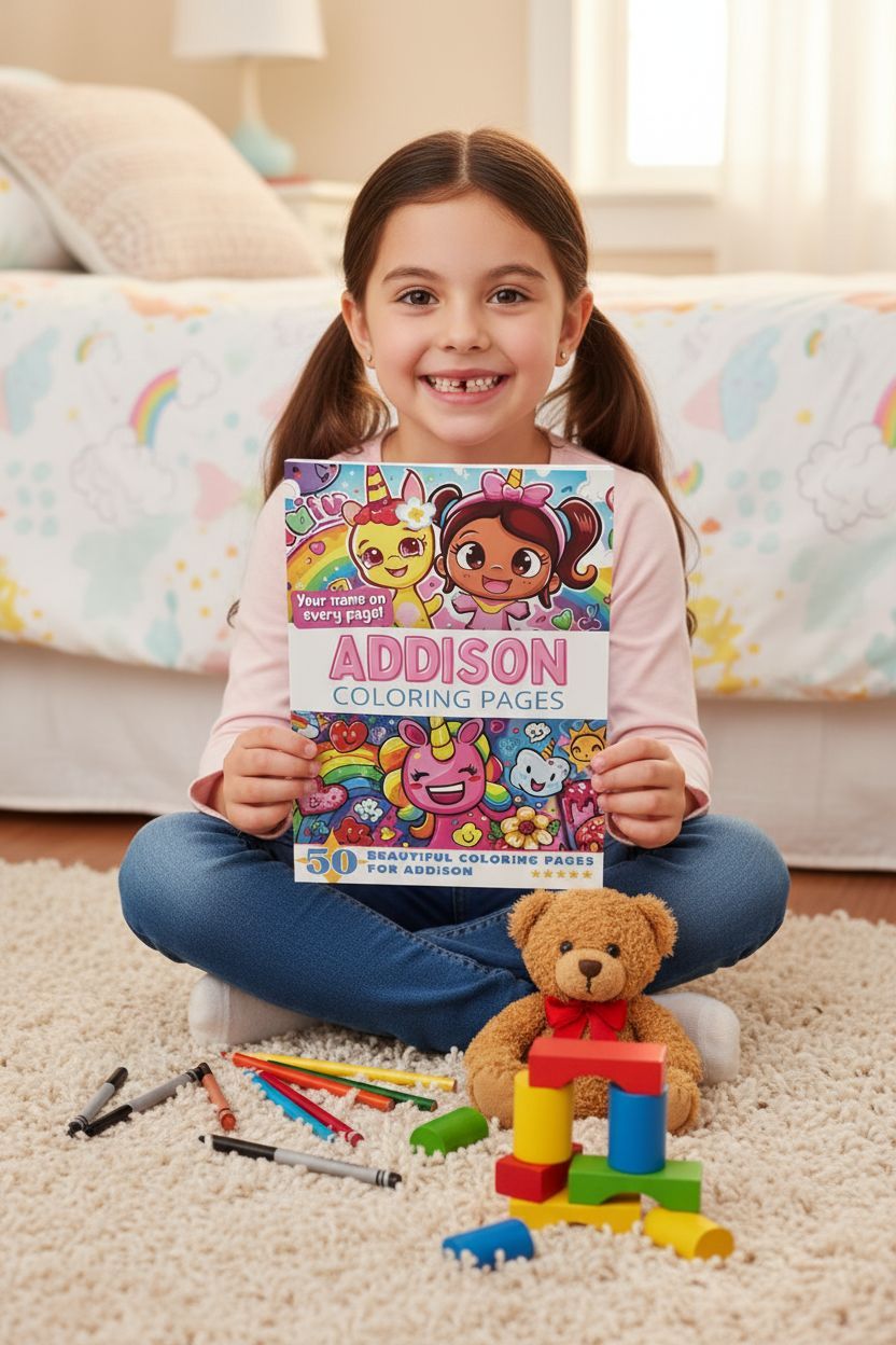 Addison personal coloring pages