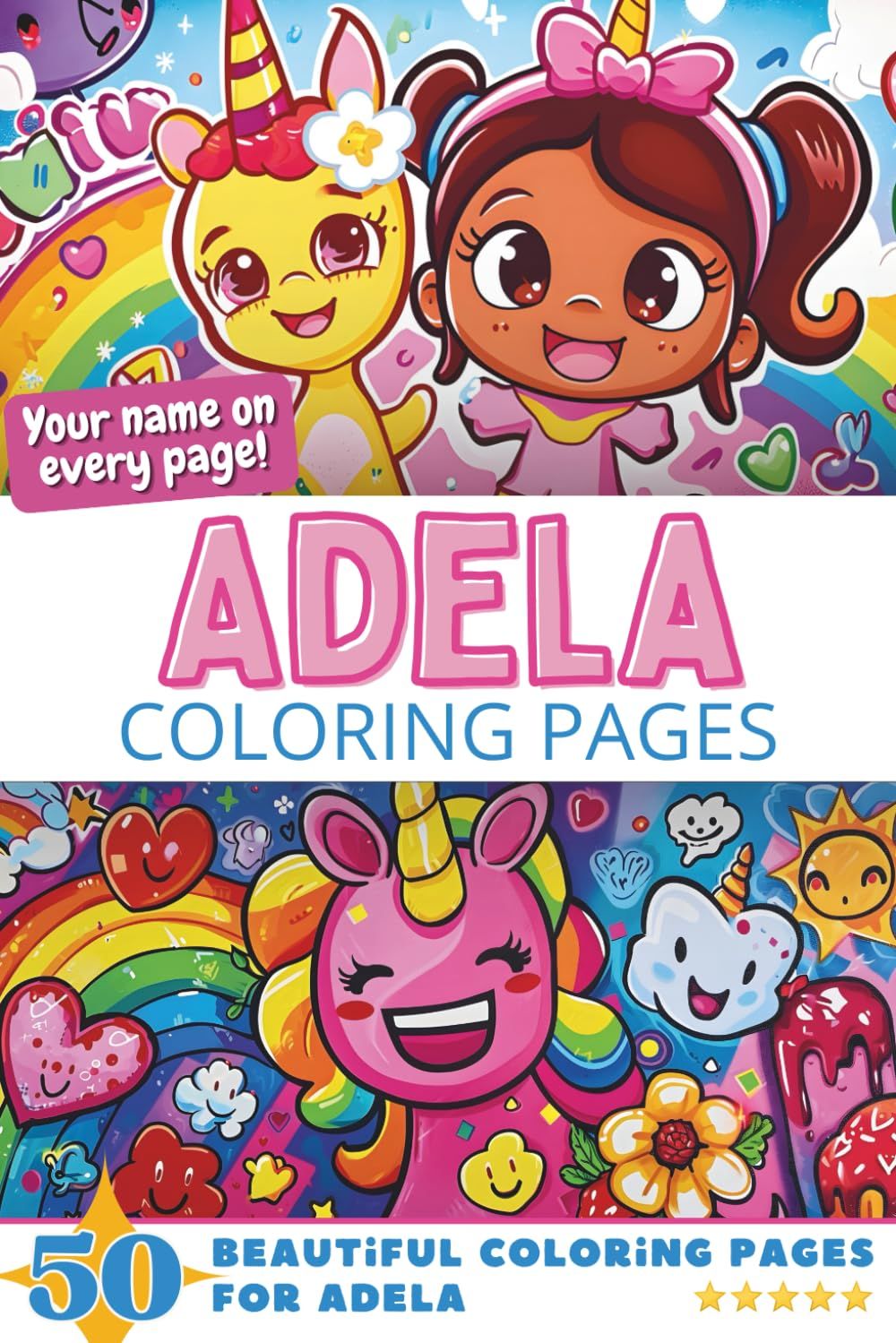 Adela Coloring Book Cover