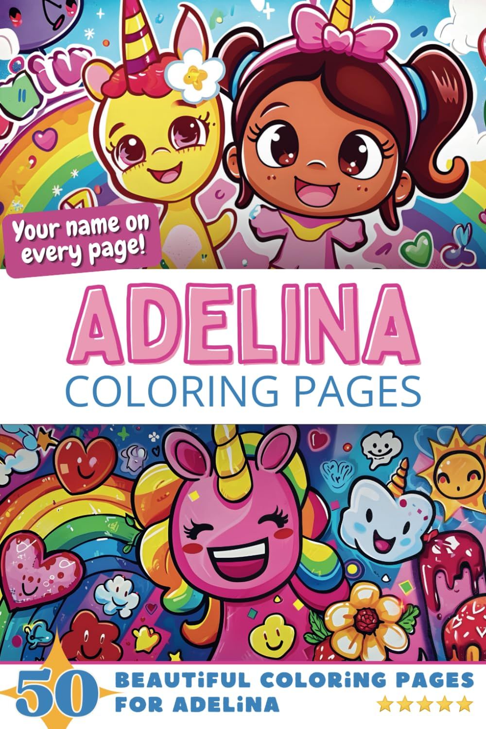 Adelina Coloring Book Cover