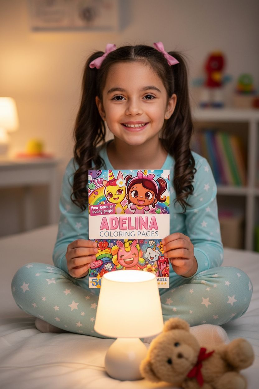 Adelina personal coloring pages