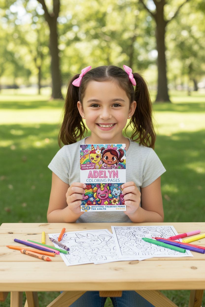 Adelyn personal coloring pages