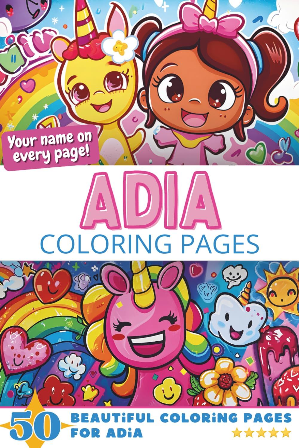 Adia Coloring Book Cover