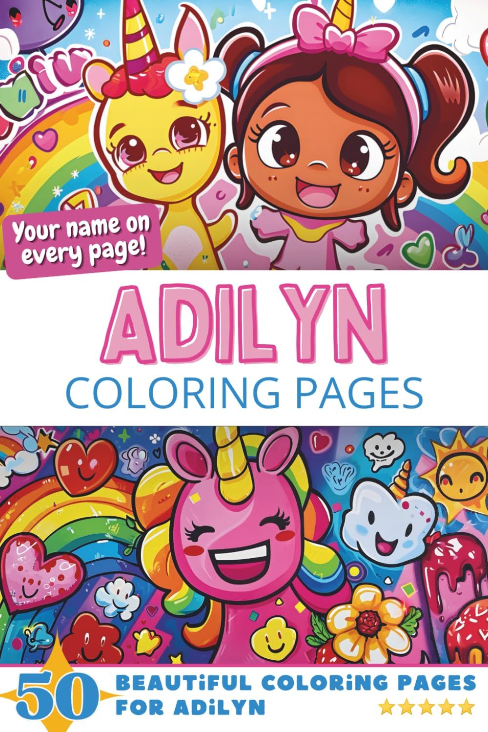 Adilyn Coloring Book Cover