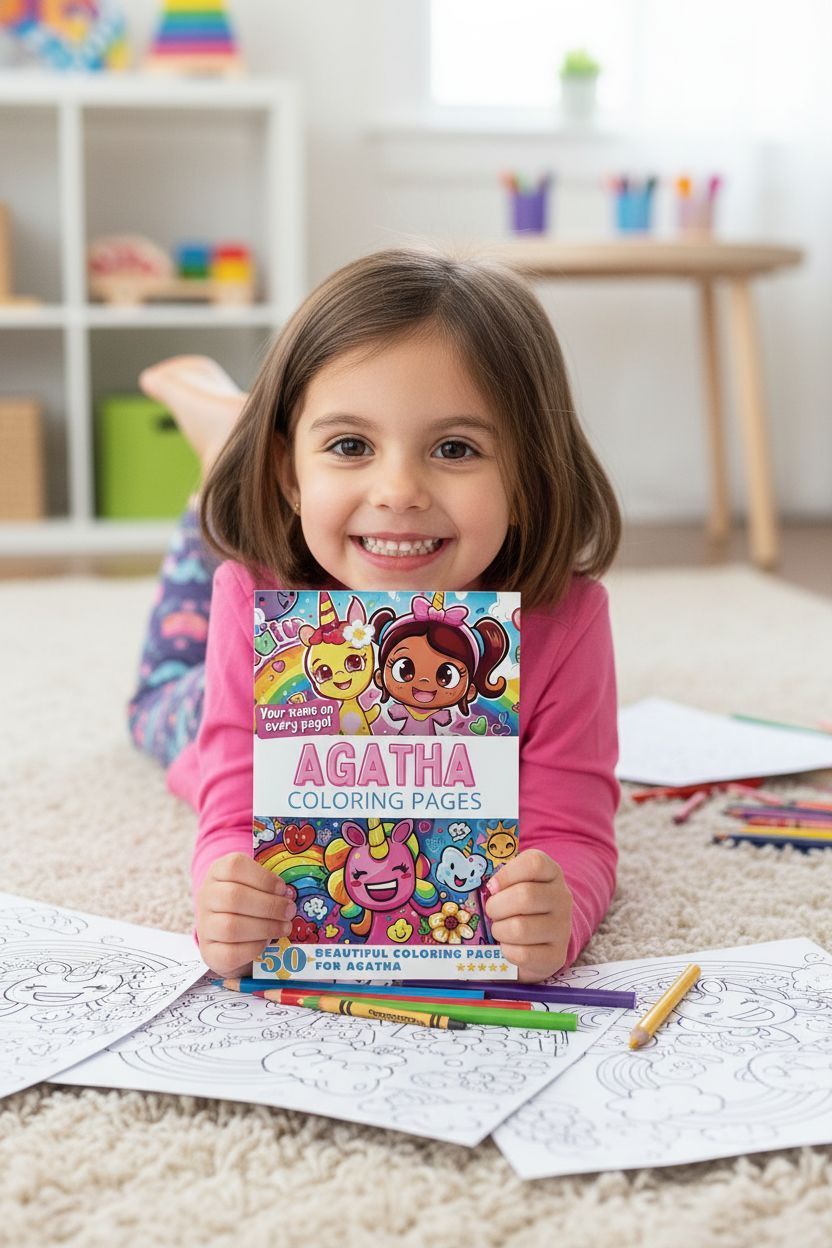 Agatha personal coloring pages