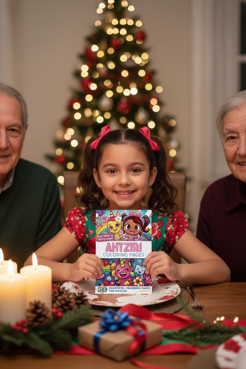 Ahtziri Christmas coloring pages gift
