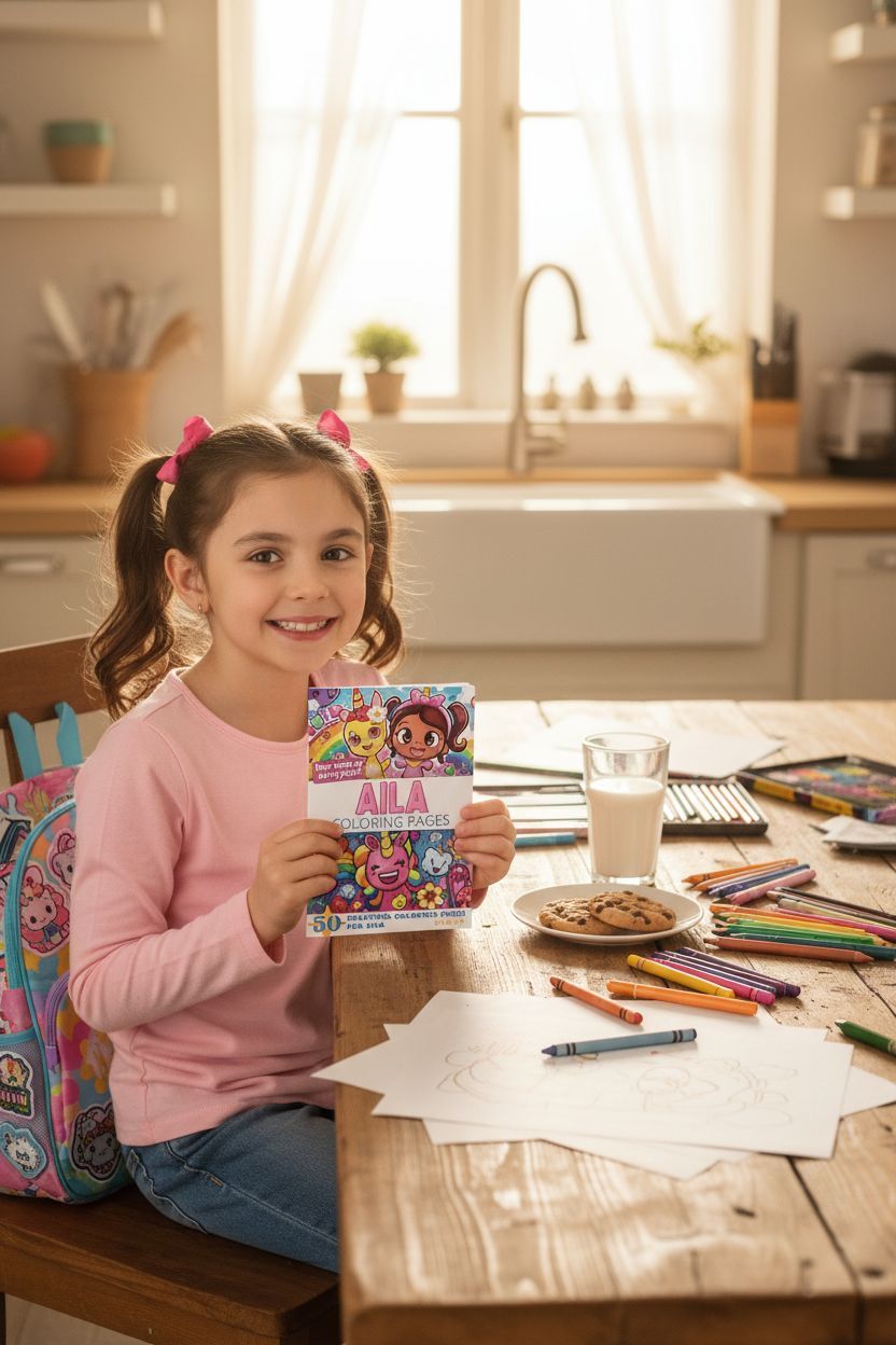 Aila personal coloring pages