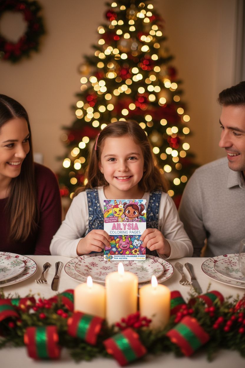Ailysia Christmas coloring pages gift