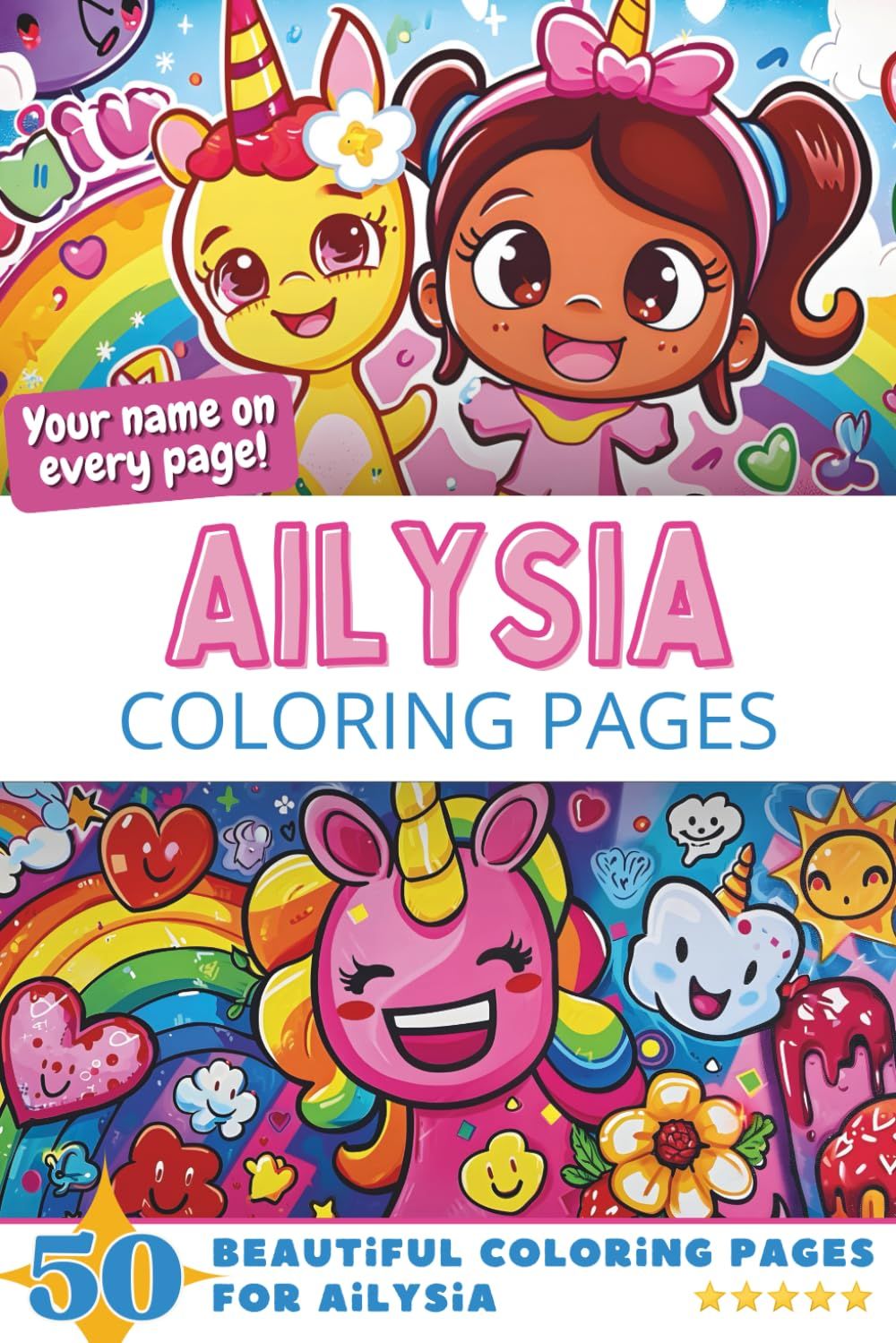 Ailysia Coloring Book Cover