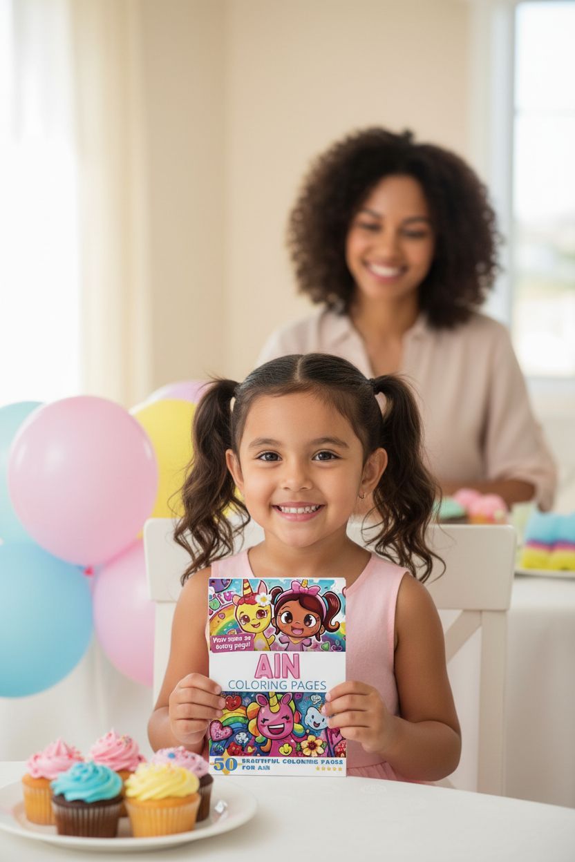 Ain coloring book in use