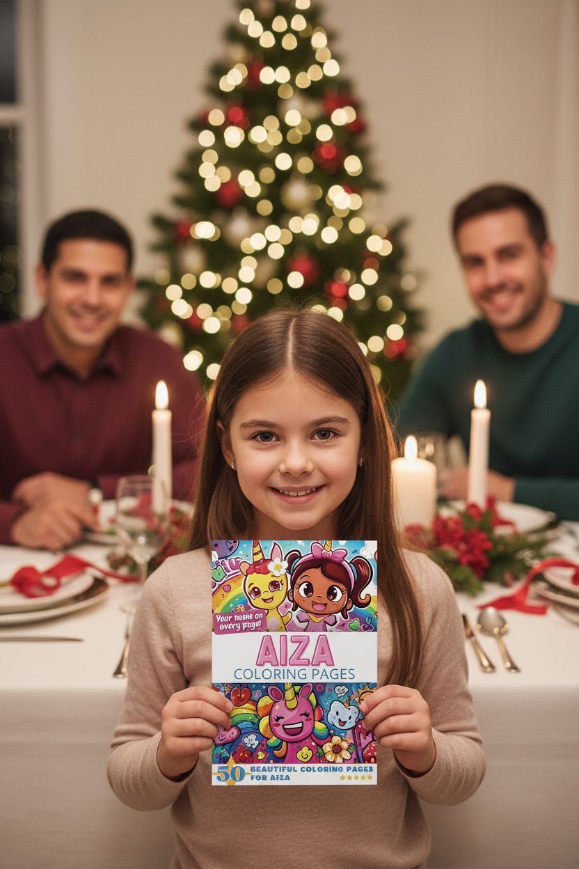Aiza Christmas coloring pages gift