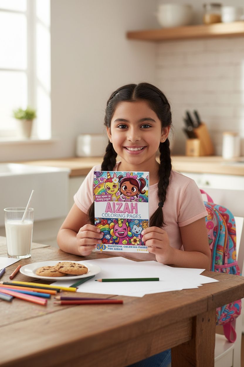 Aizah personal coloring pages