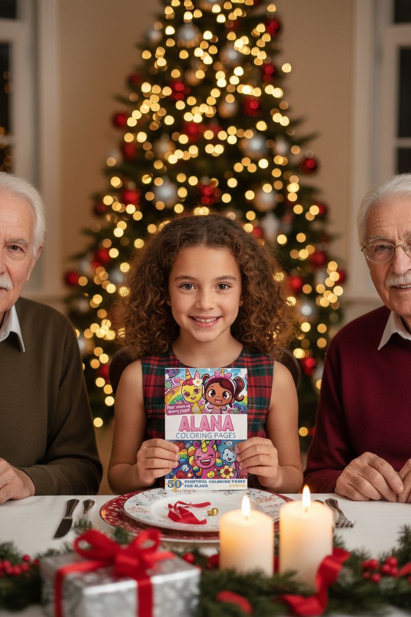 Alana Christmas coloring pages gift