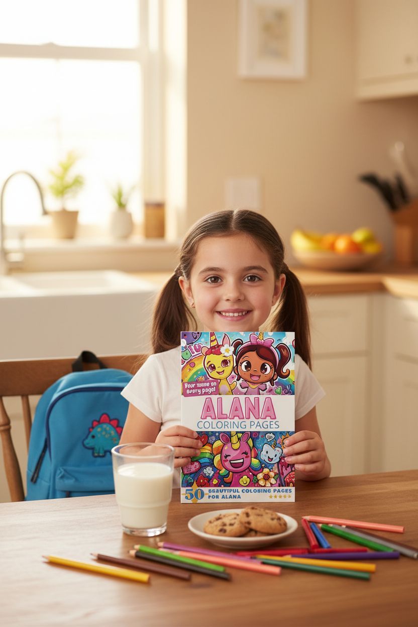 Alana personal coloring pages