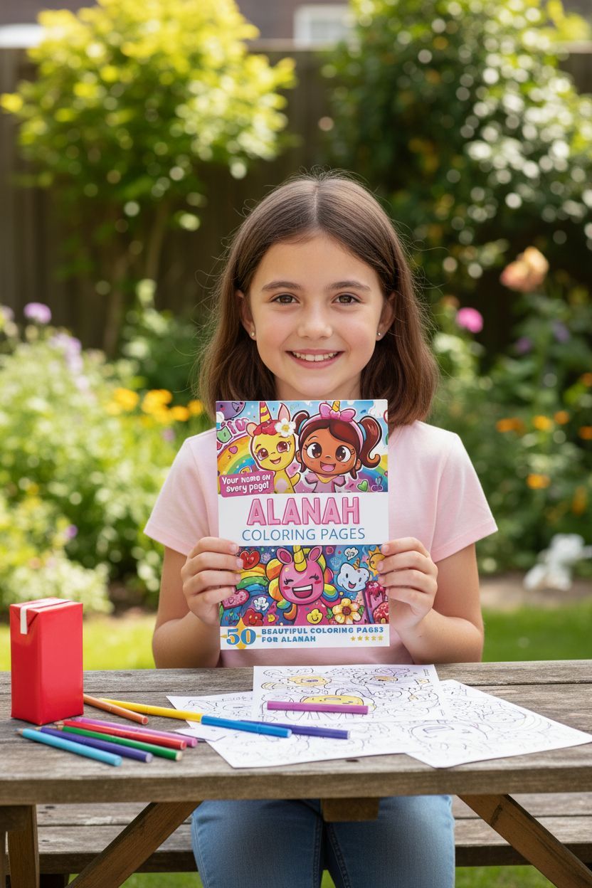Alanah personal coloring pages