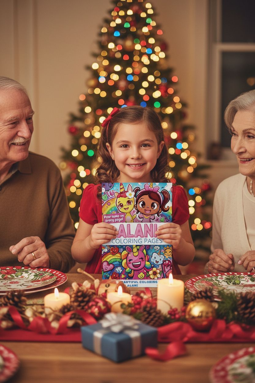 Alani Christmas coloring pages gift