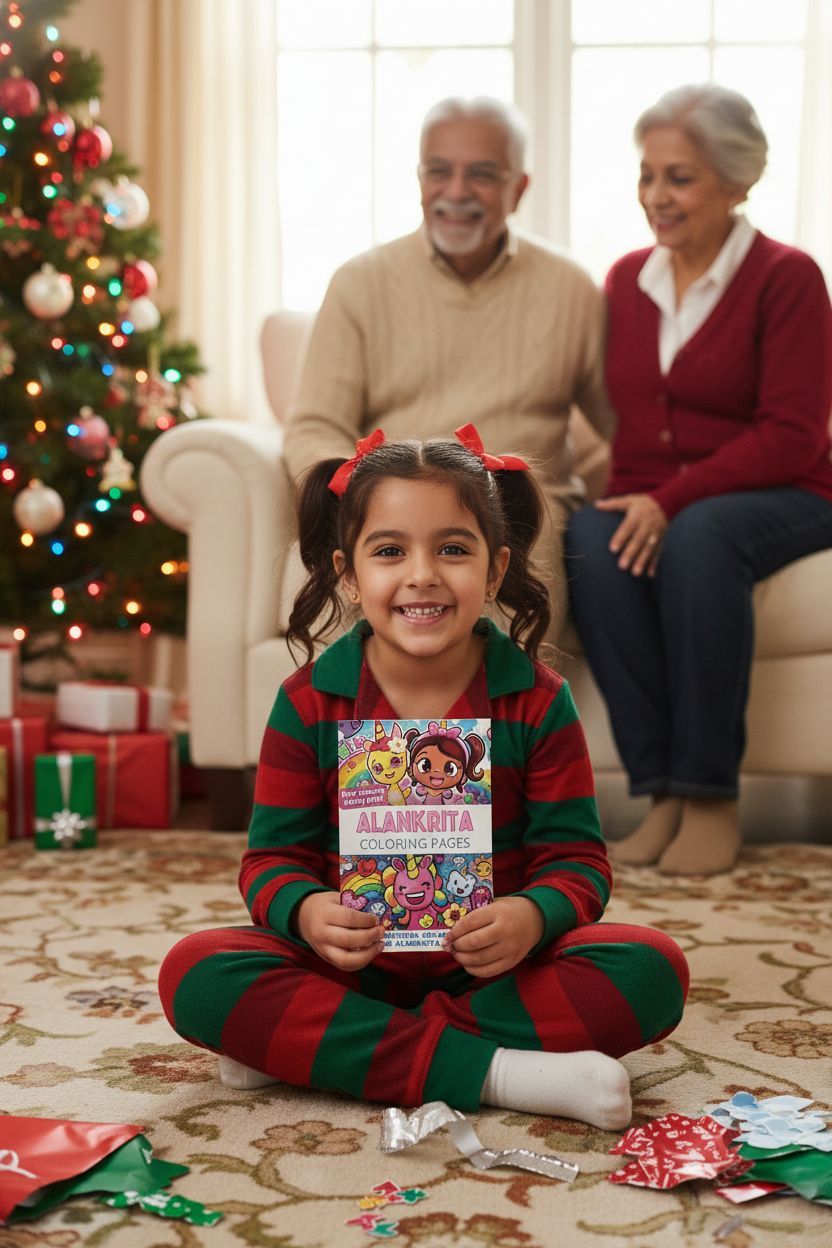 Alankrita Christmas coloring pages gift