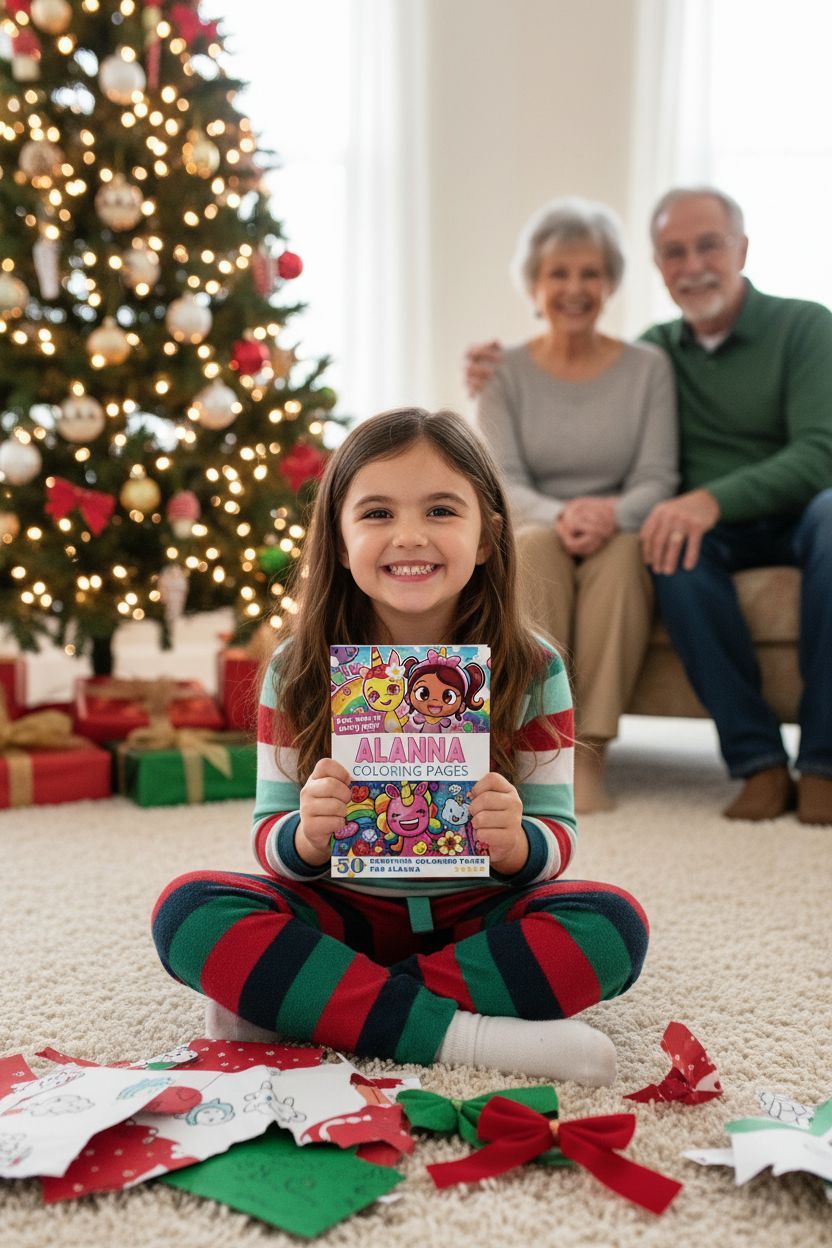 Alanna Christmas coloring pages gift