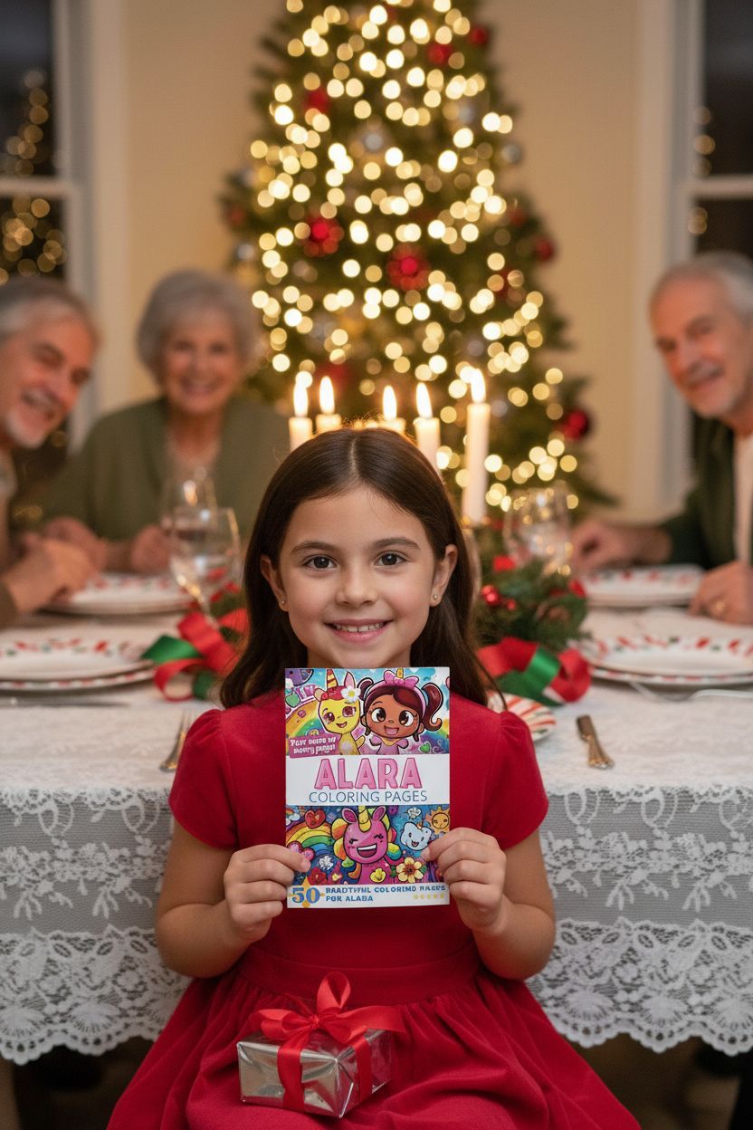 Alara Christmas coloring pages gift