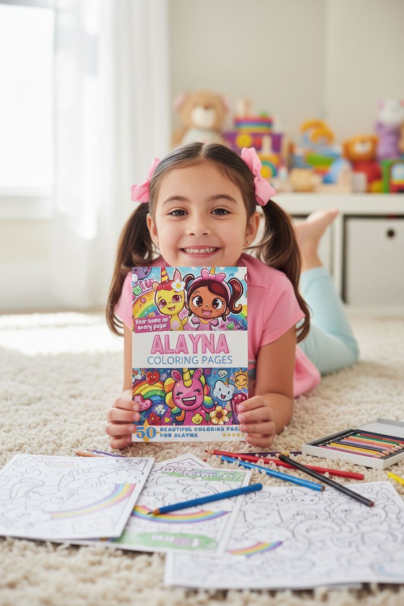 Alayna personal coloring pages