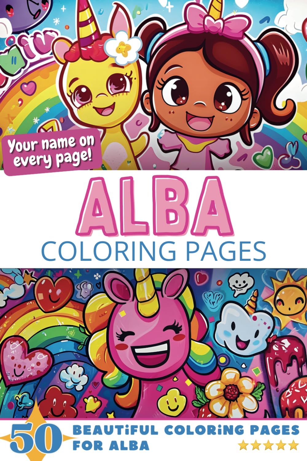 Alba Coloring Book Cover