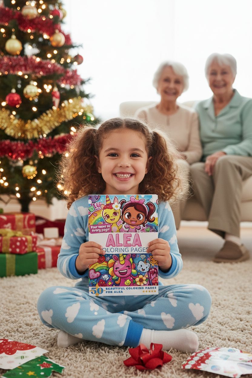 Alea Christmas coloring pages gift