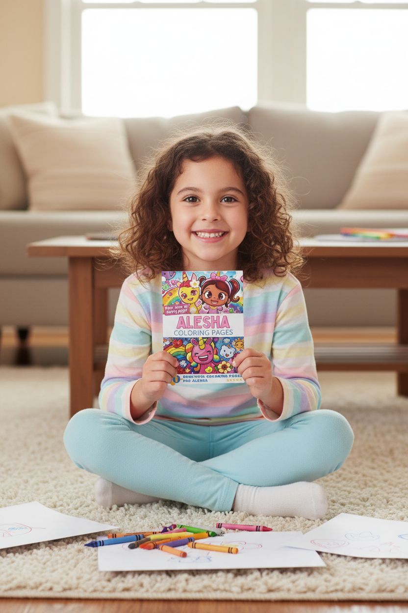 Alesha personal coloring pages