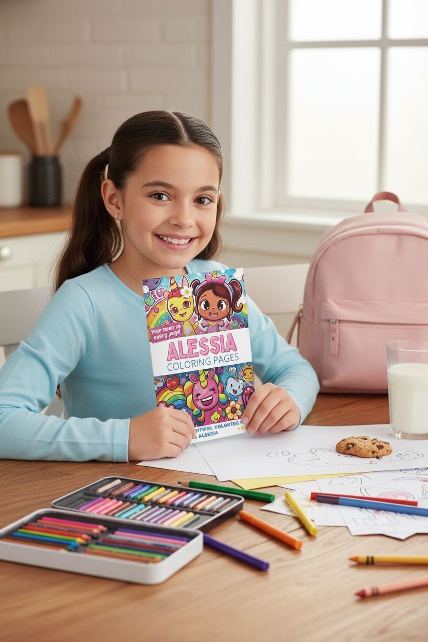 Alessia personal coloring pages