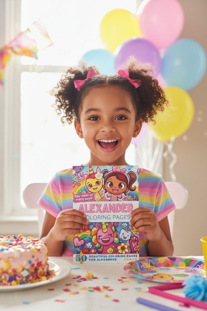 Alexander coloring book in use