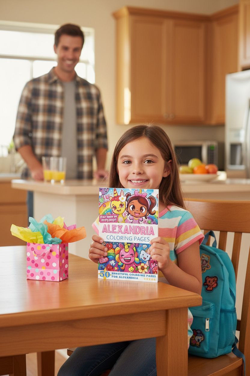 Alexandria coloring book in use