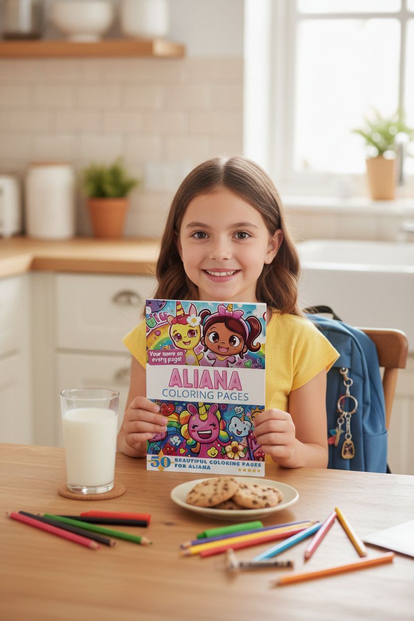 Aliana personal coloring pages