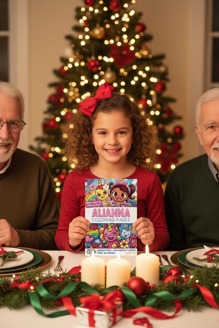 Alianna Christmas coloring pages gift