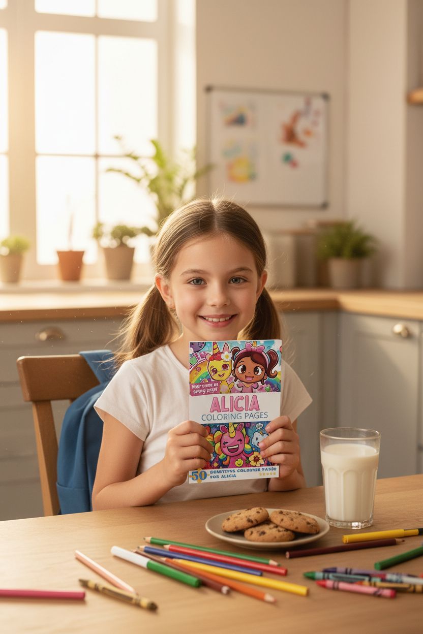 Alicia personal coloring pages