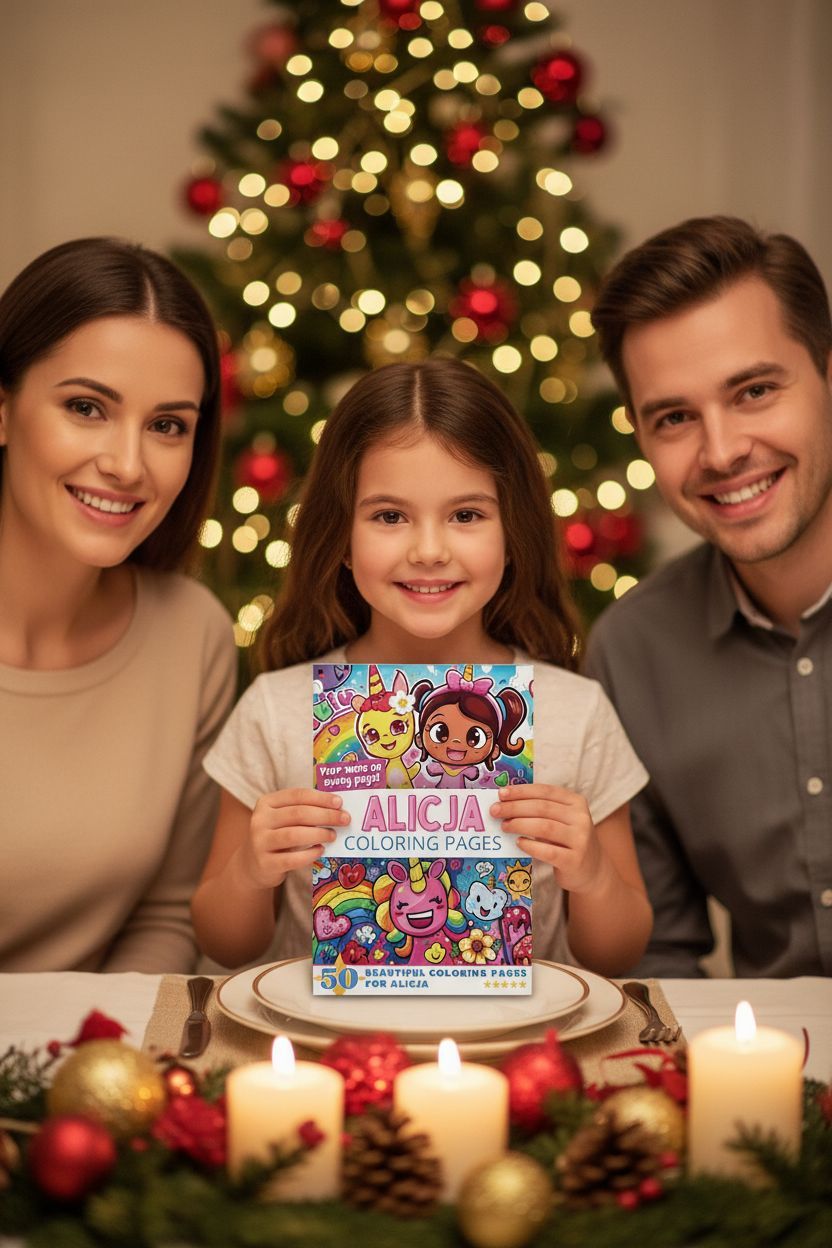 Alicja Christmas coloring pages gift