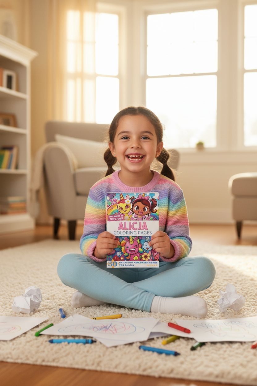 Alicja personal coloring pages