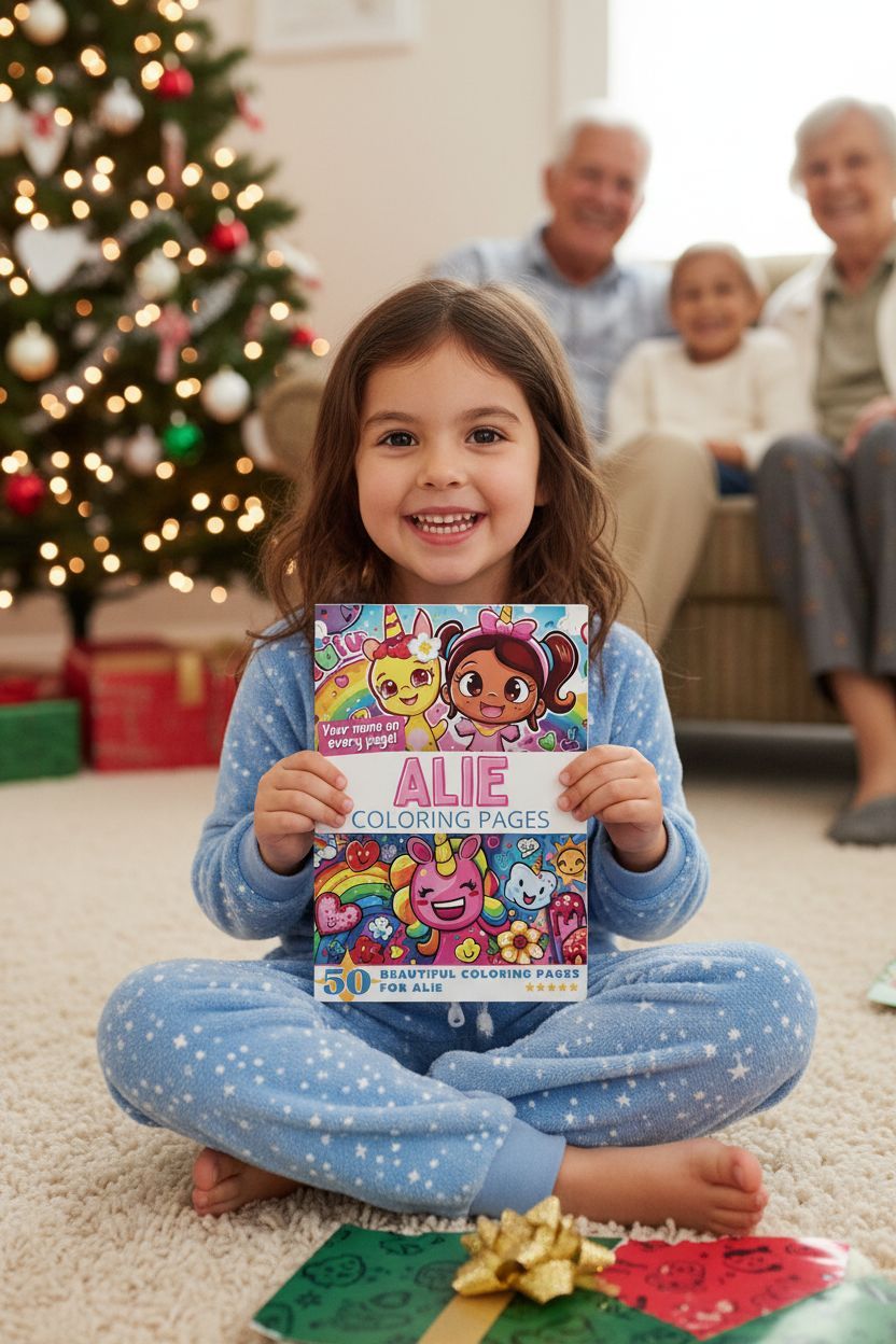 Alie Christmas coloring pages gift