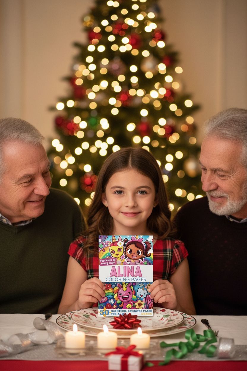 Alina Christmas coloring pages gift