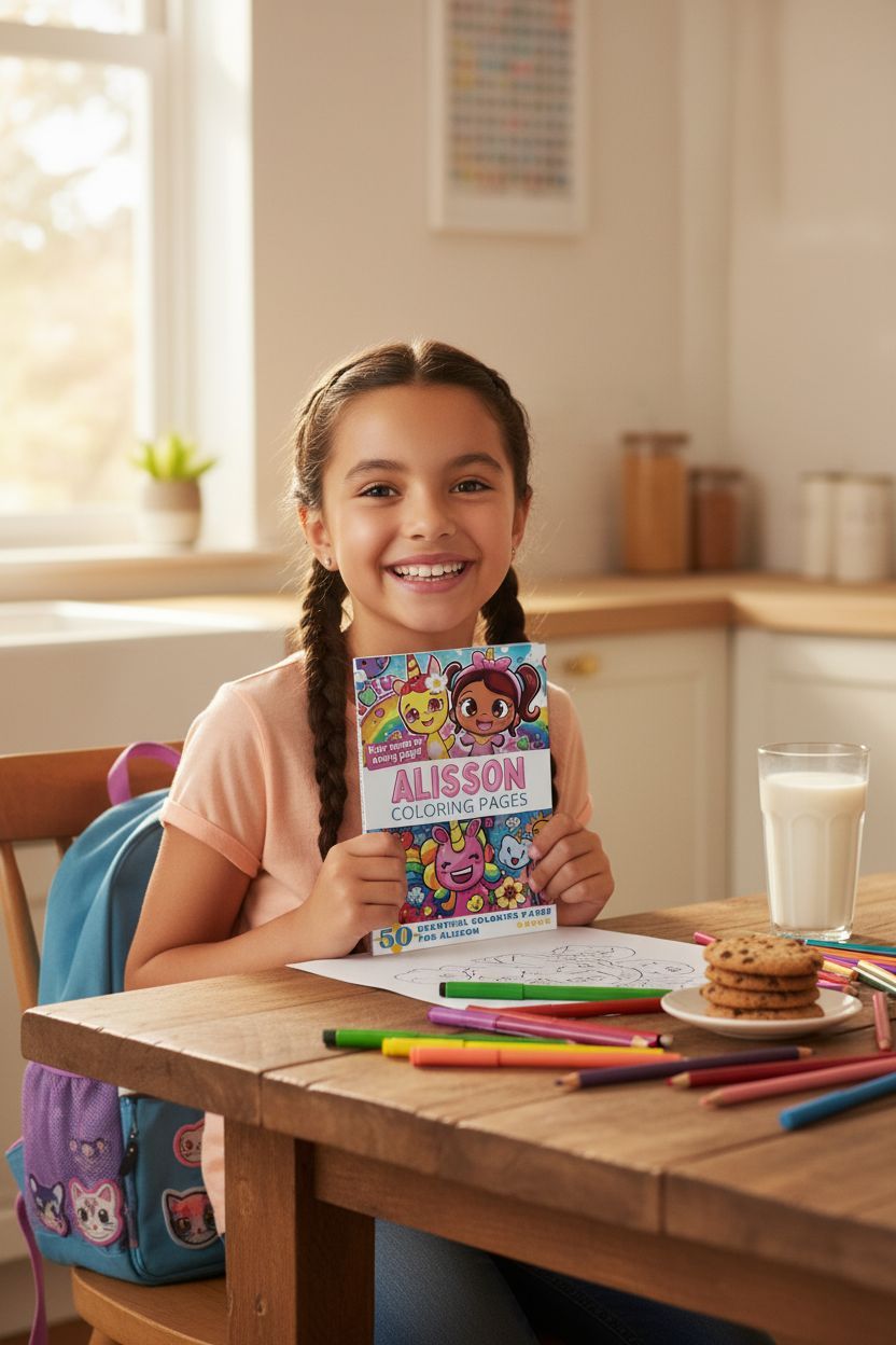 Alisson personal coloring pages