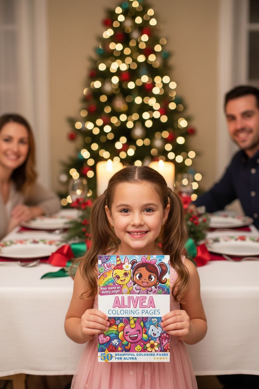 Alivea Christmas coloring pages gift