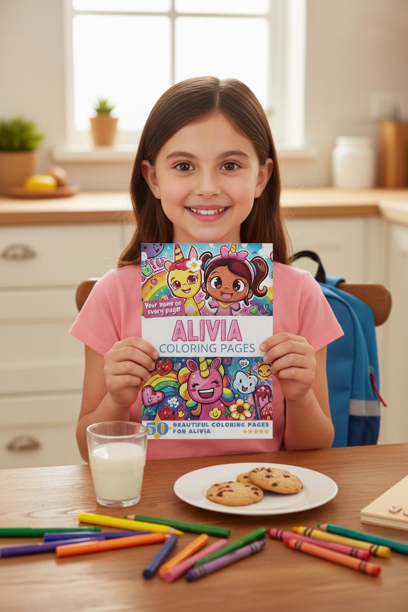 Alivia personal coloring pages